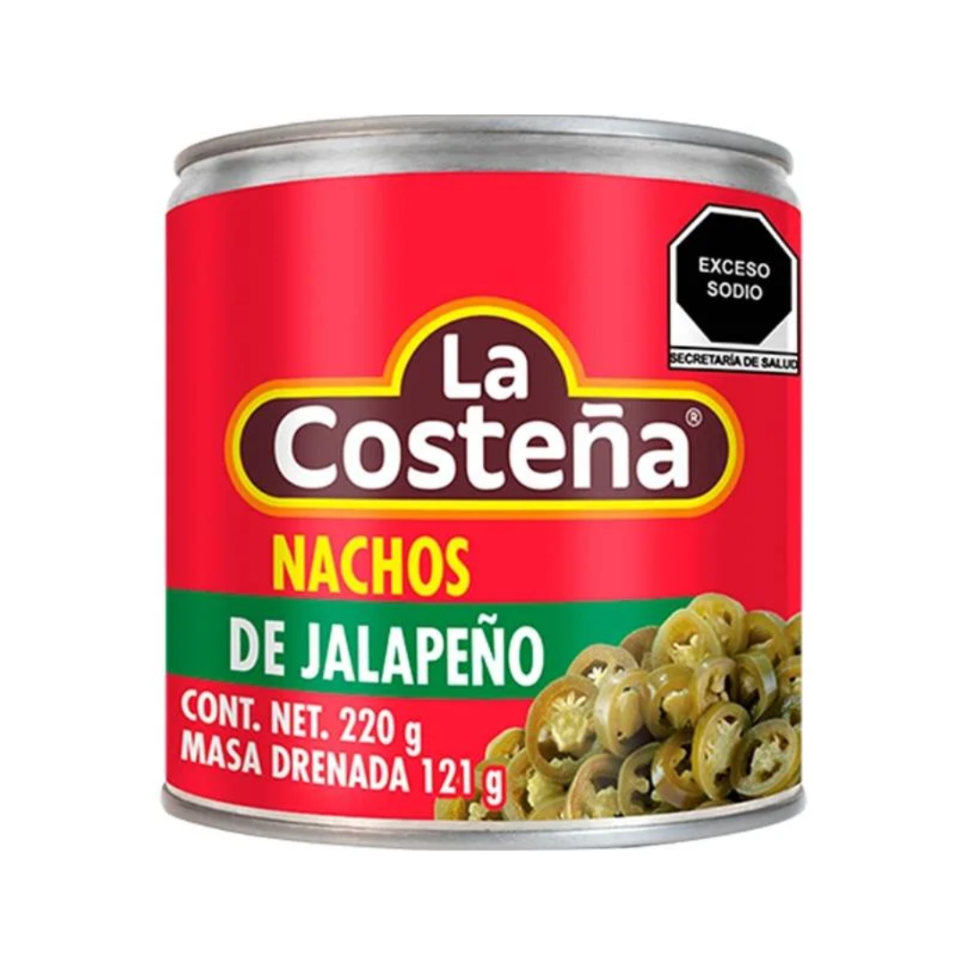 JALAPEÑOS NACHOS LA COSTEÑA 220GR