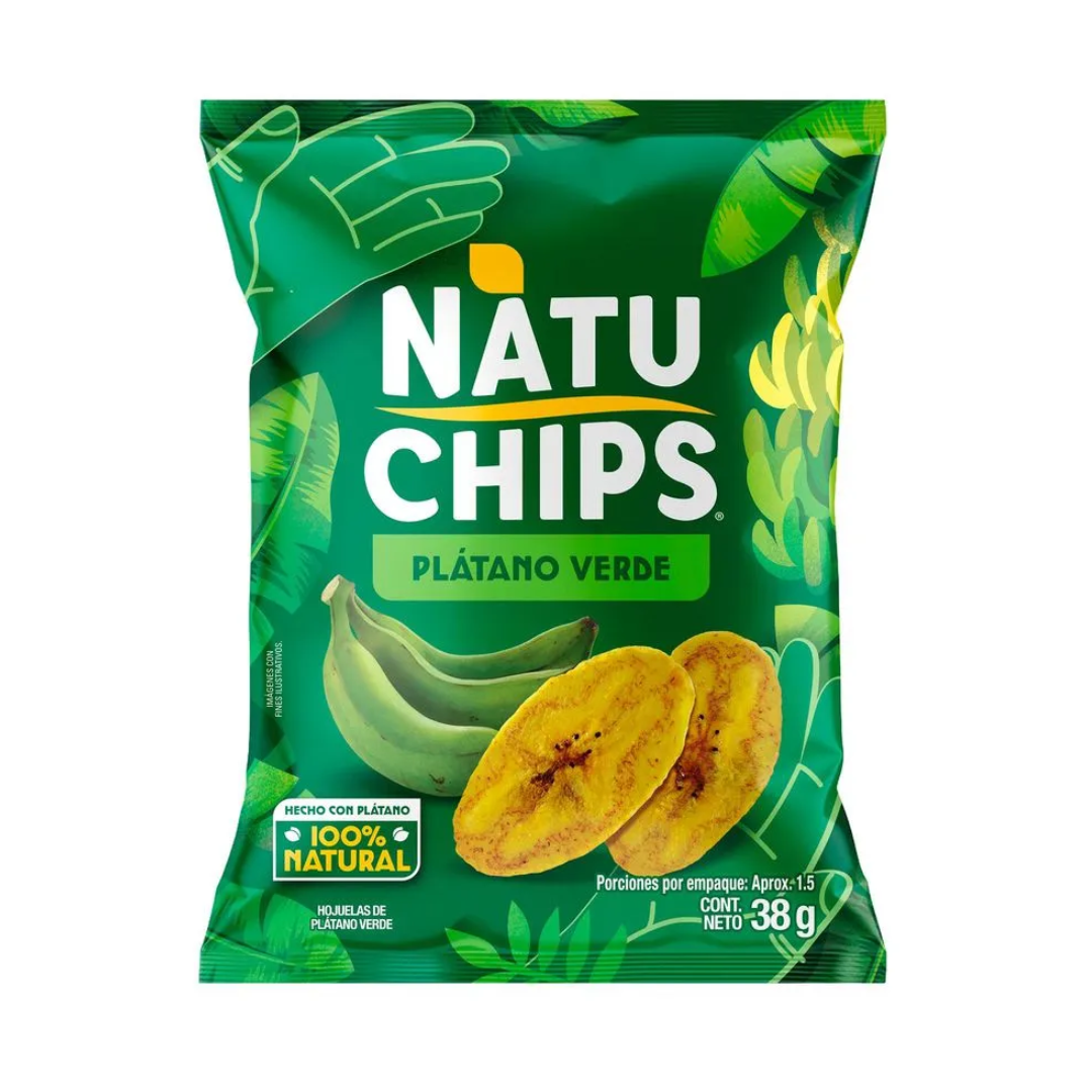 NATUCHIPS GREEN BANANA 38GR