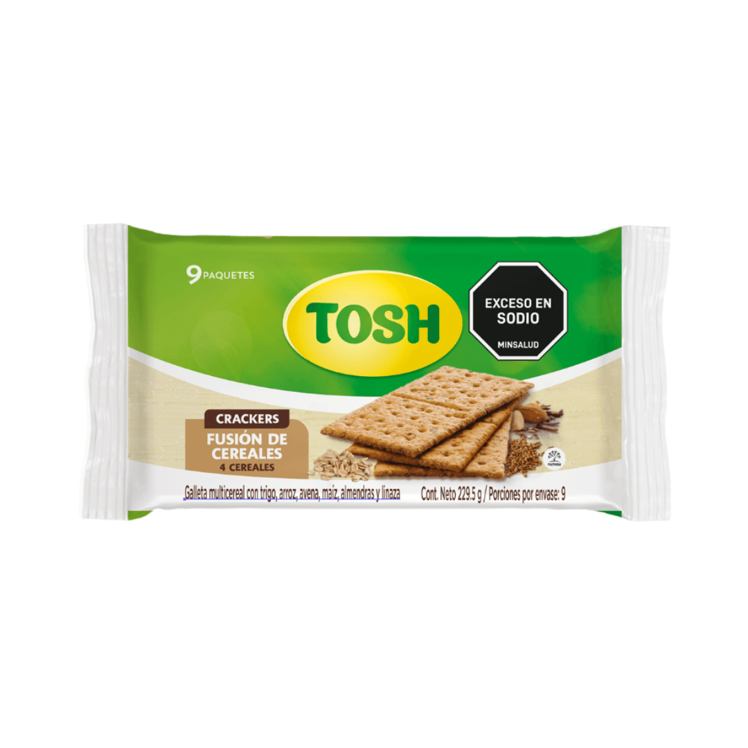 CEREAL FUSION CRACKERS TOSH 9PC - 26GR