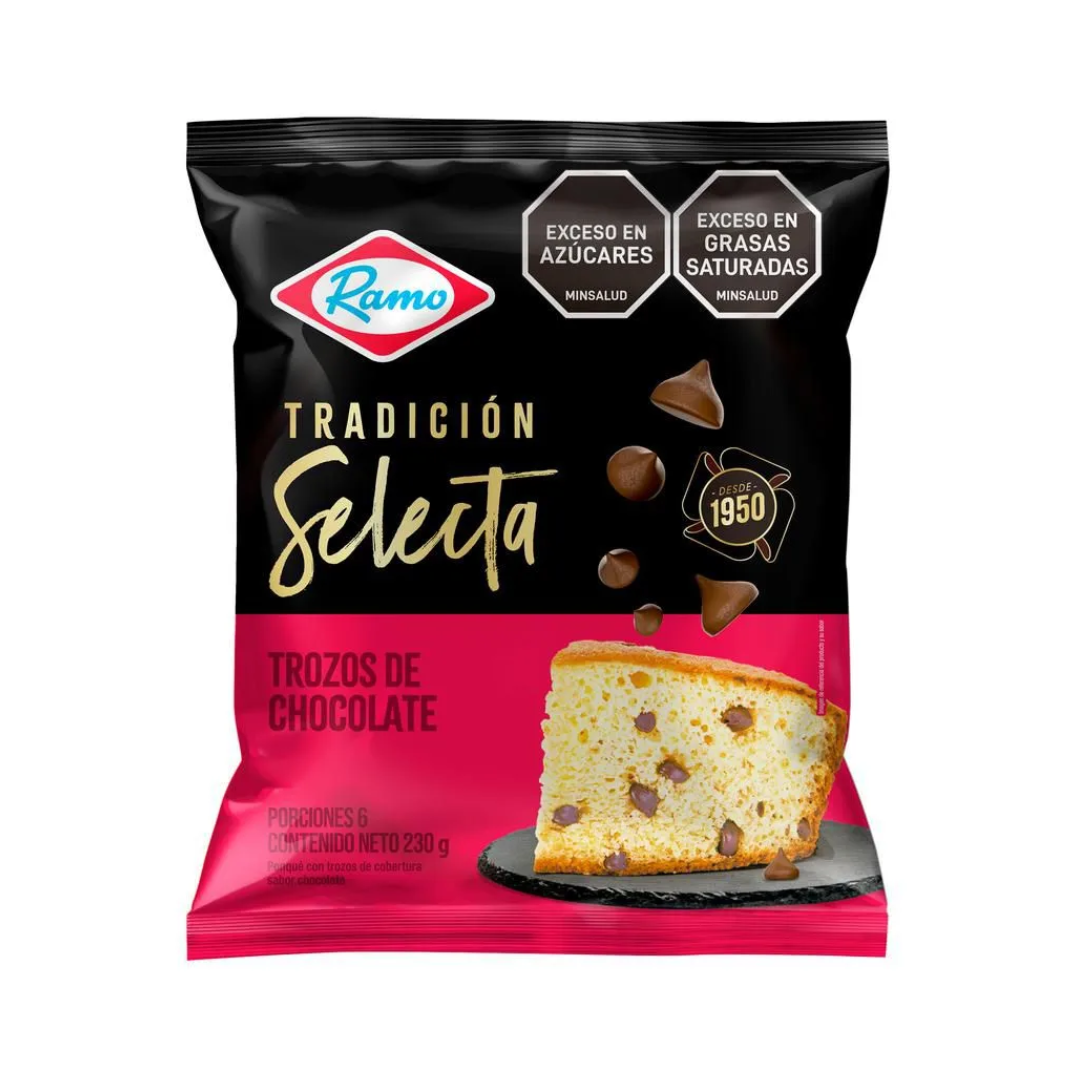 SELECTA TRADITIONAL CHOCOLATE CHUNKS POUND CAKE RAMO 230GR