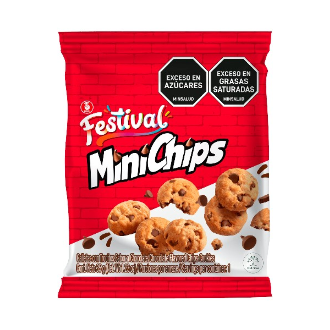 MINICHIPS COOKIES 35GR