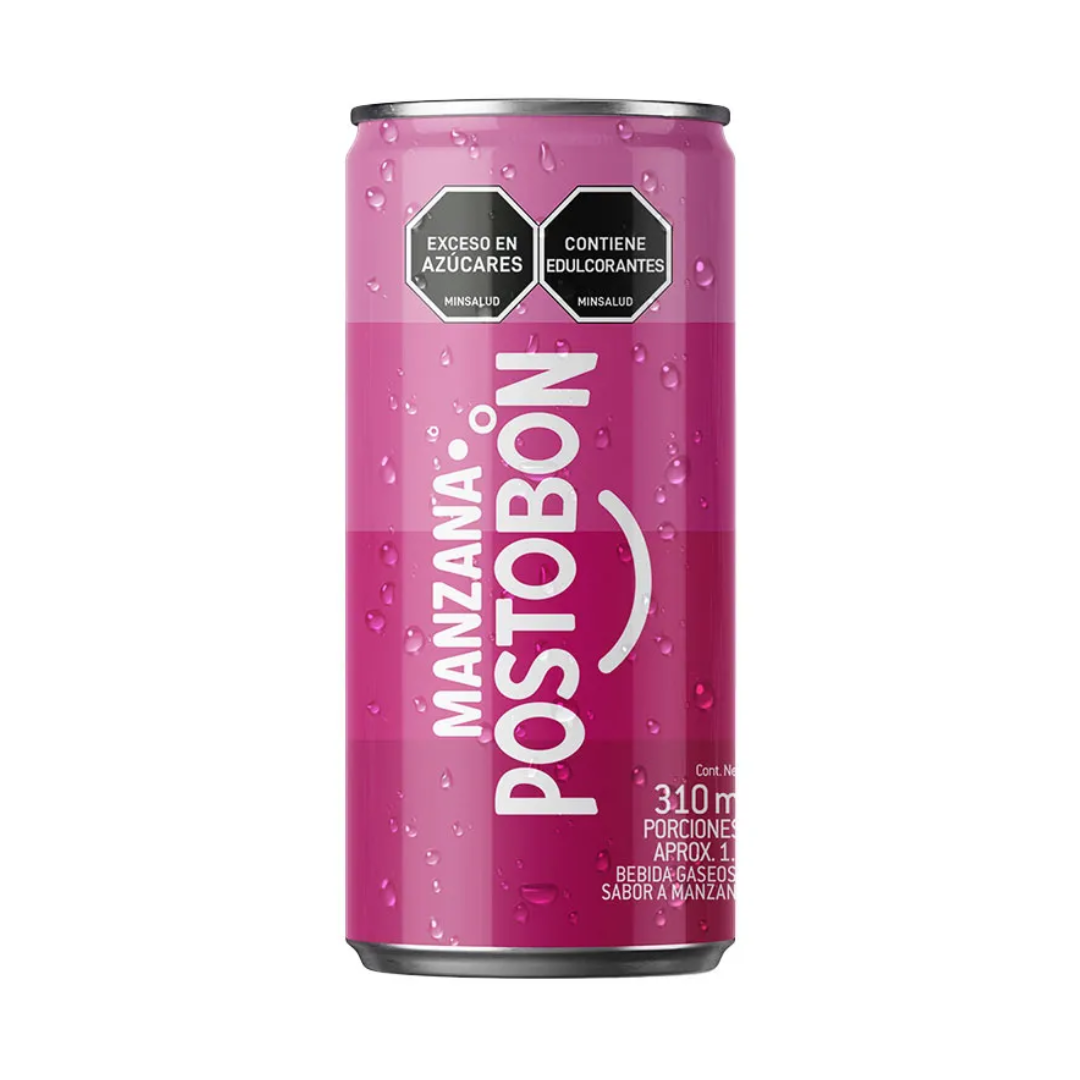 APPLE SODA CAN POSTOBON 310ML