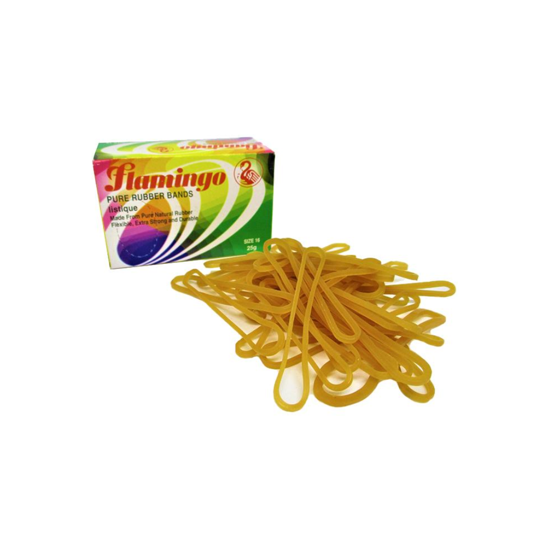 FLAMINGO RUBBER BANDS SIZE 16 25GR