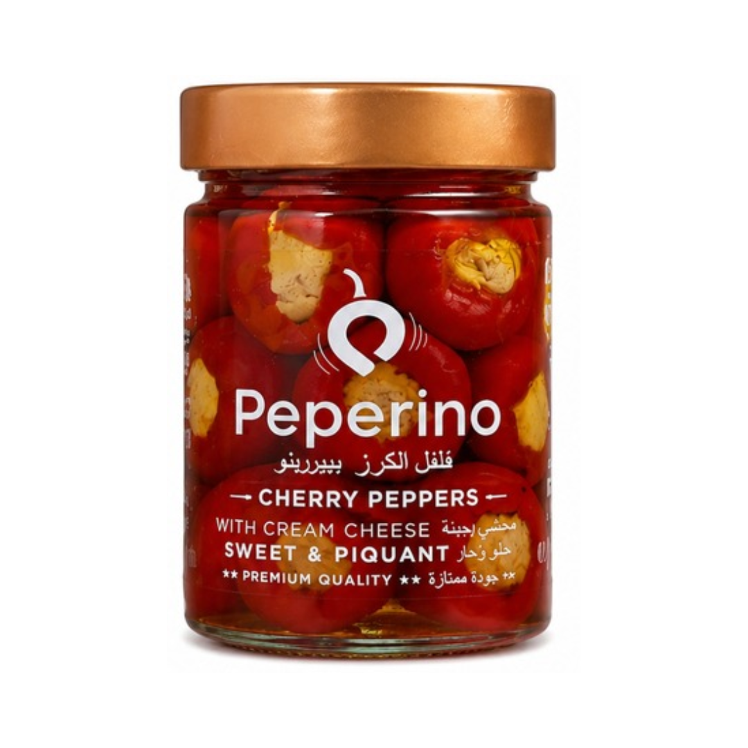 CHERRY PEPPERS WITH CREAM CHEESE PEPERINO 330GR