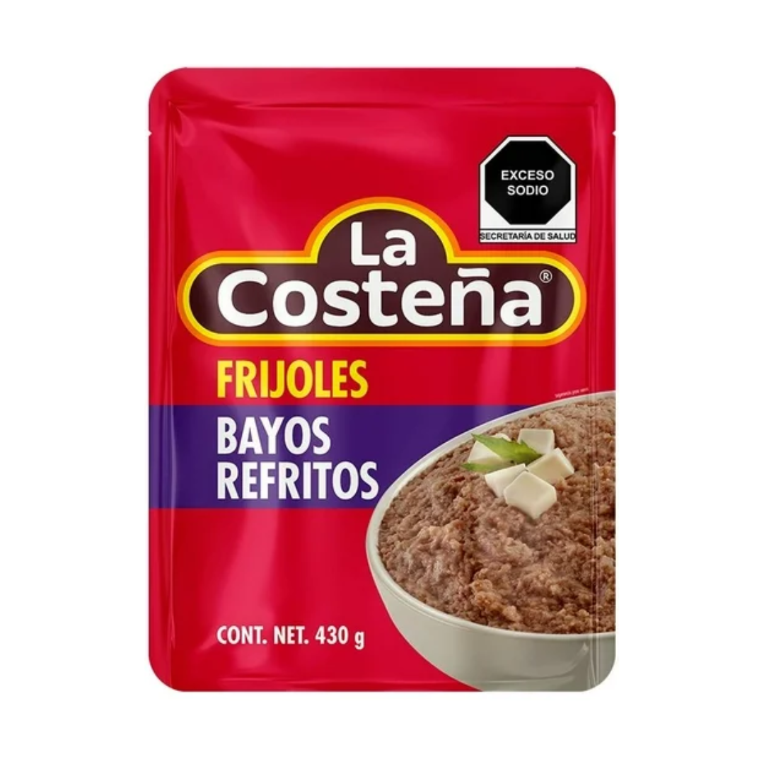 REFRIED BAYO BEANS LA COSTEÑA 430GR