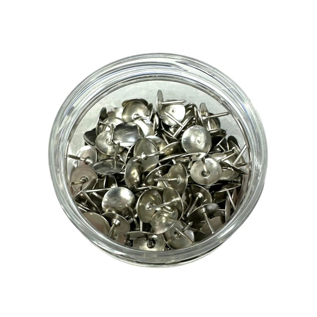 SILVER THUMBTACK 9x10mm (200PCS)