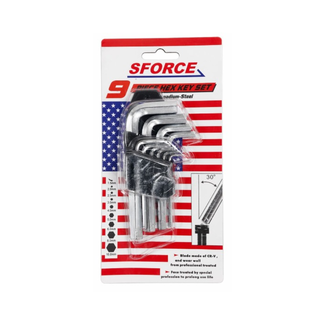 SFORCE 9PC HEX KET SET