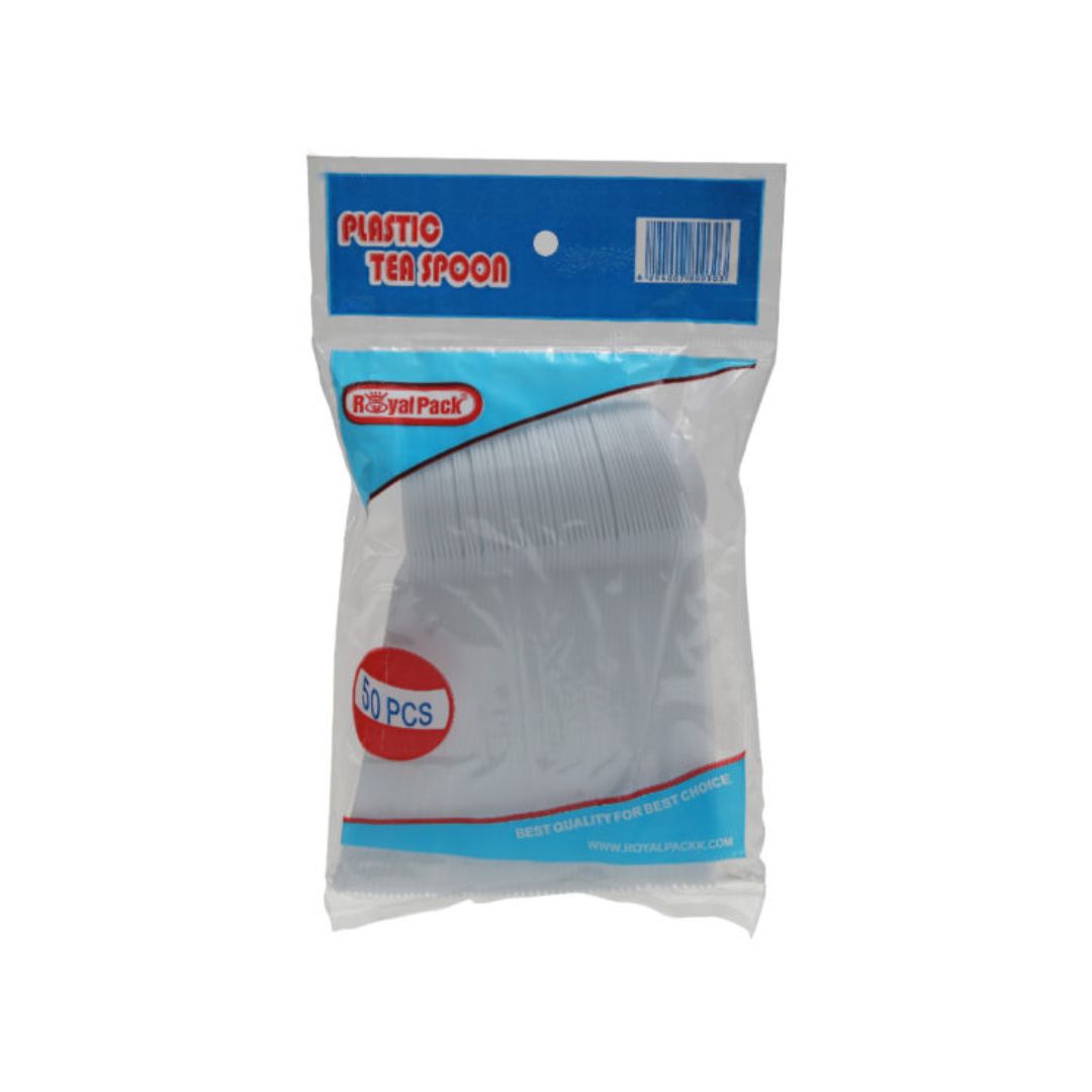 ROYAL PACK PLASTIC TEA SPOON 50PC