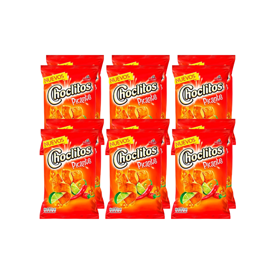 CHOCLITOS SPICY CHIPS 12PC - 45GR
