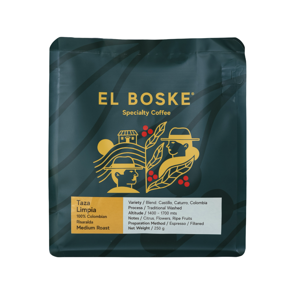COFFEE BEANS TAZA LIMPIA EL BOSKE 250GR