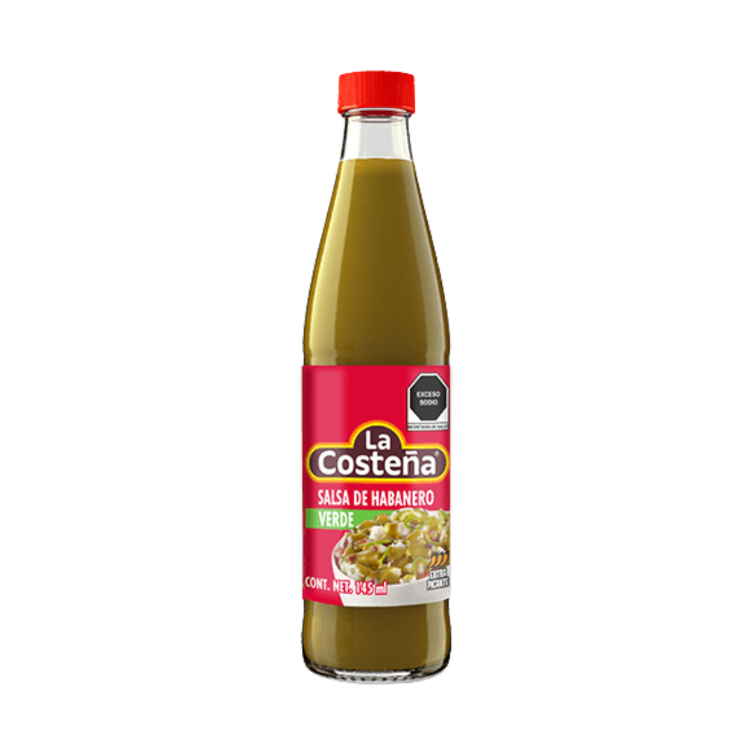 GREEN HABANERO HOT SAUCE LA COSTEÑA 145ML