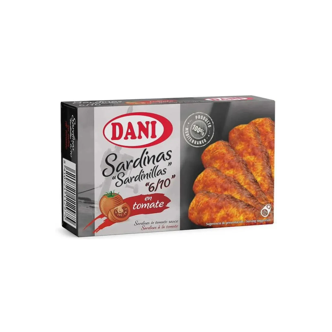 SMALL SARDINES IN TOMATO SAUCE DANI 6/10 90GR