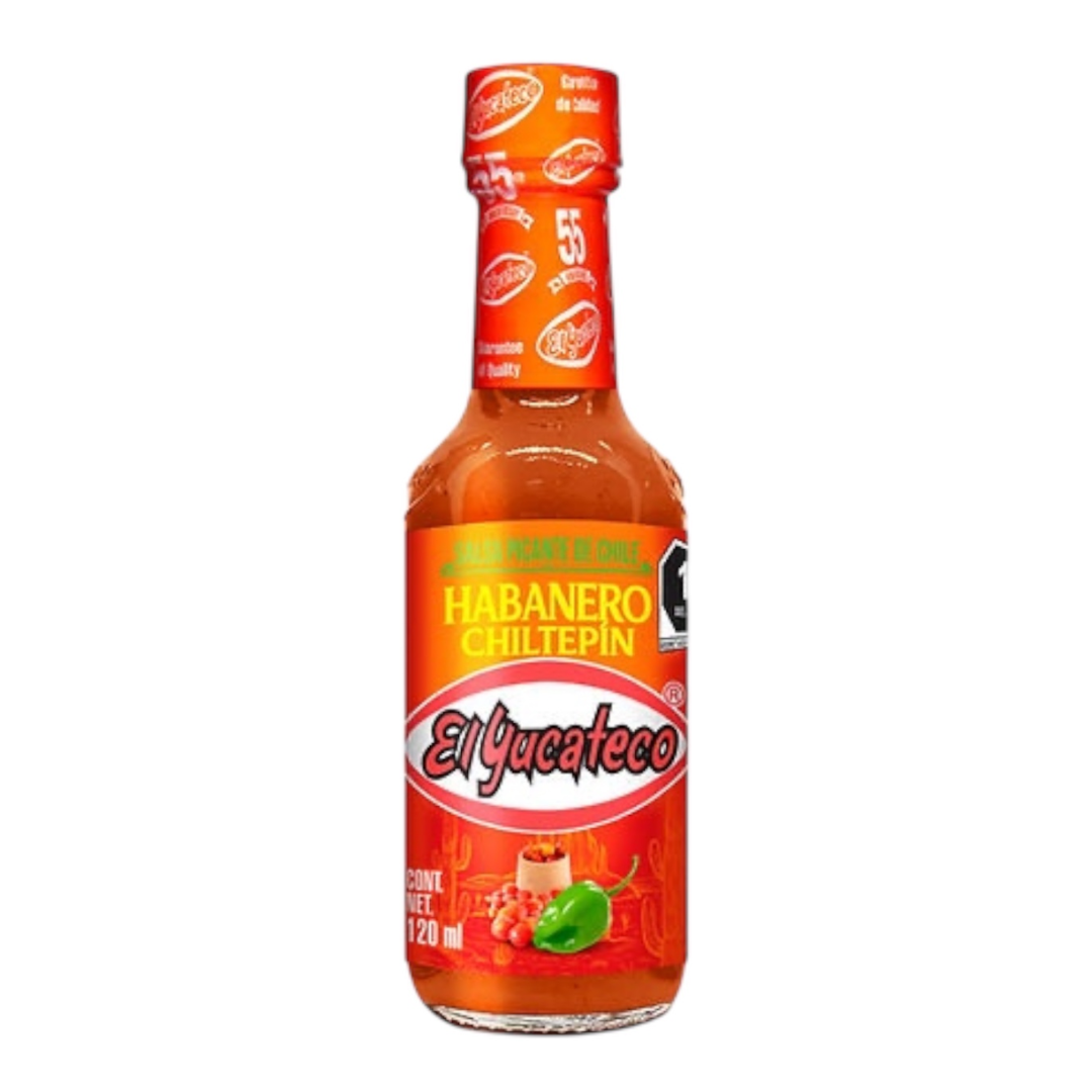 CHILTEPIN  HABANERO SAUCE EL YUCATECO 120ML