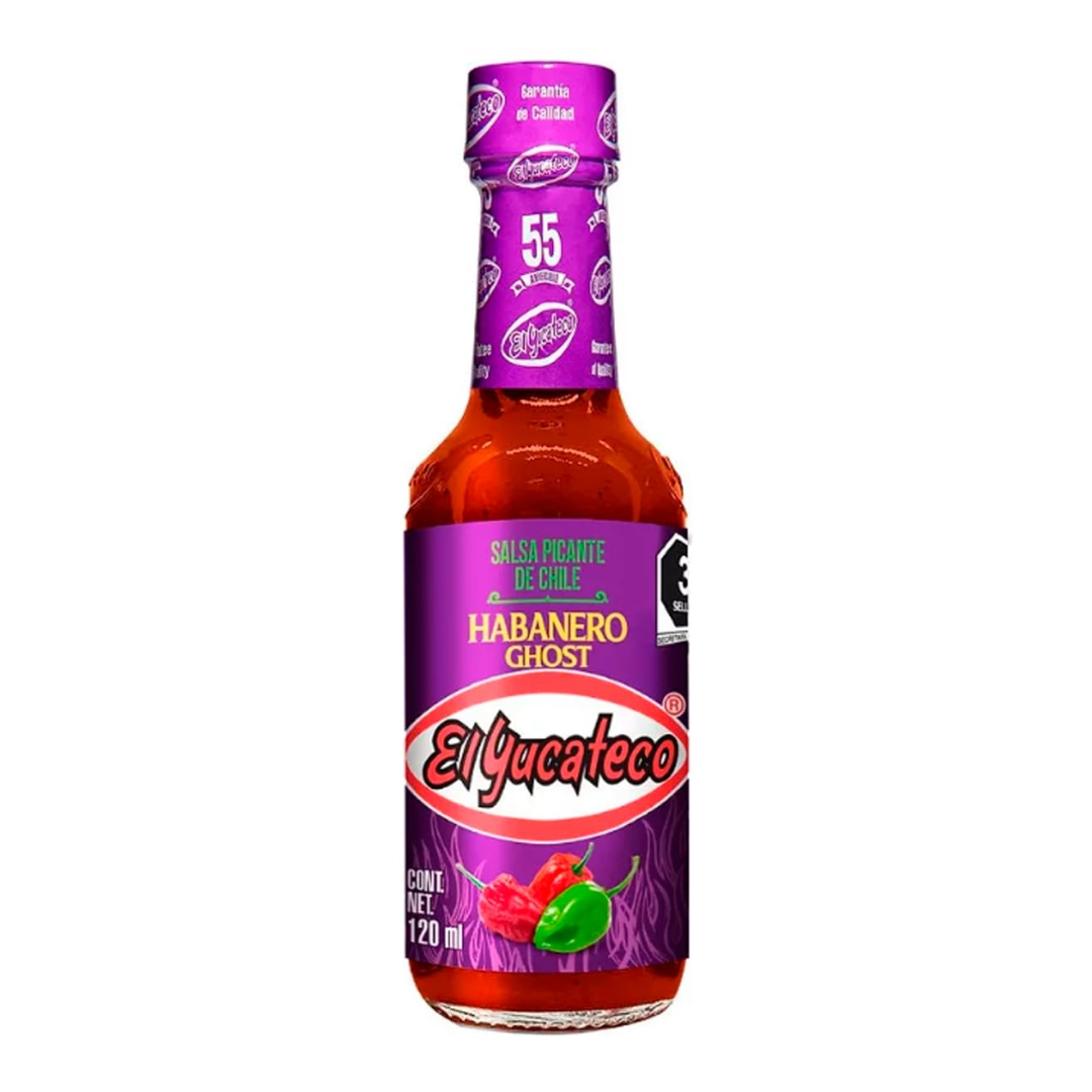 GHOST HABANERO SAUCE EL YUCATECO 120ML