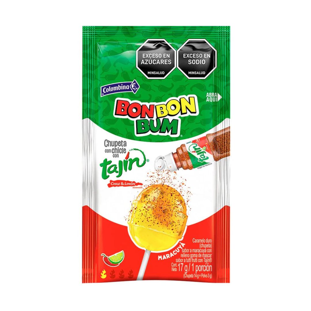 BON BON BUM PASSION FRUIT TAJIN 1PC - 17GR